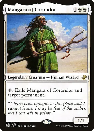 Mangara of Corondor card, TSR number 27