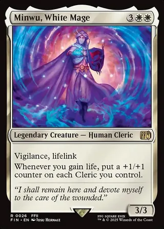 Minwu, White Mage card, FIN number 26