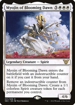 Myojin of Blooming Dawn card, NEC number 31