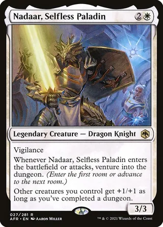 Nadaar, Selfless Paladin card, AFR number 27