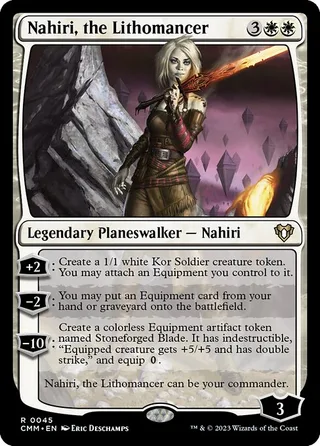 Nahiri, the Lithomancer card, CMM number 45