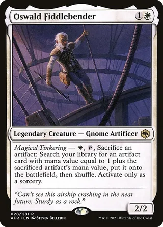 Oswald Fiddlebender card, AFR number 28