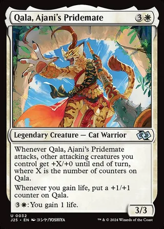 Qala, Ajani's Pridemate card, J25 number 32
