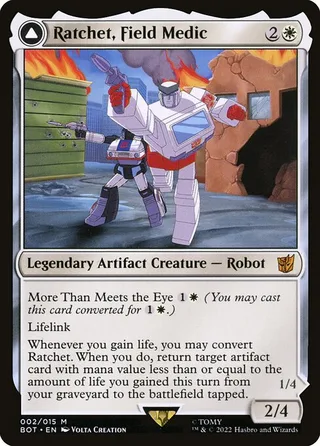 Ratchet, Field Medic card, BOT number 2