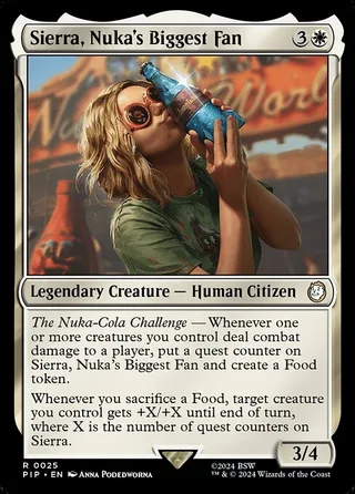 Sierra, Nuka's Biggest Fan card, PIP number 25