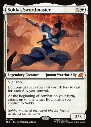 Sokka, Swordmaster card, TLE number 83