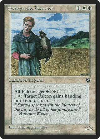 Soraya the Falconer card, HML number 18