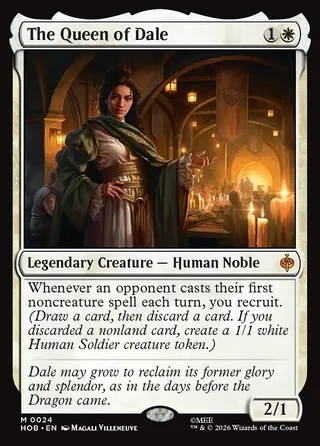 The Queen of Dale card, HOB number 24
