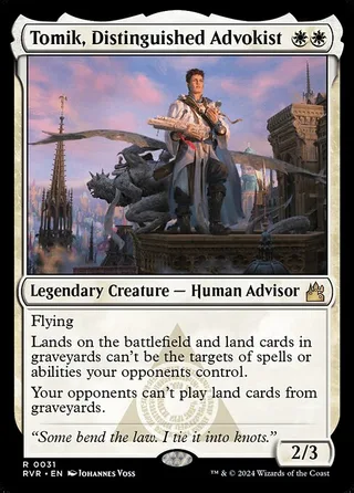 Tomik, Distinguished Advokist card, RVR number 31