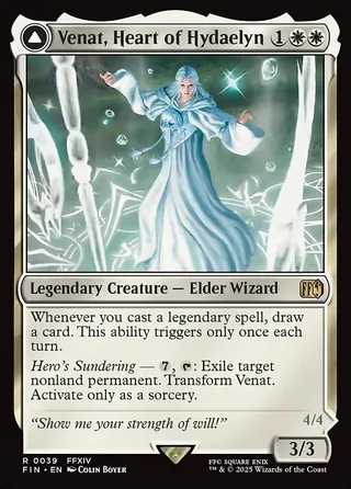 Venat, Heart of Hydaelyn card, FIN number 39