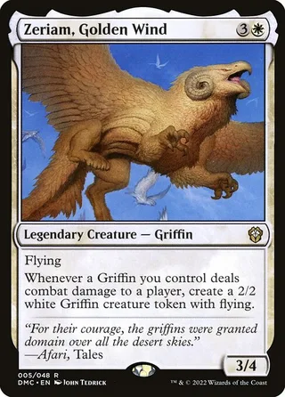 Zeriam, Golden Wind card, DMC number 5