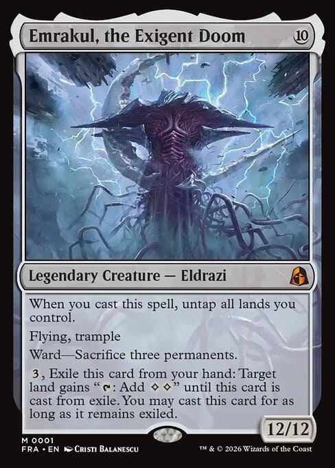 Emrakul, the Exigent Doom Reality Fracture card
