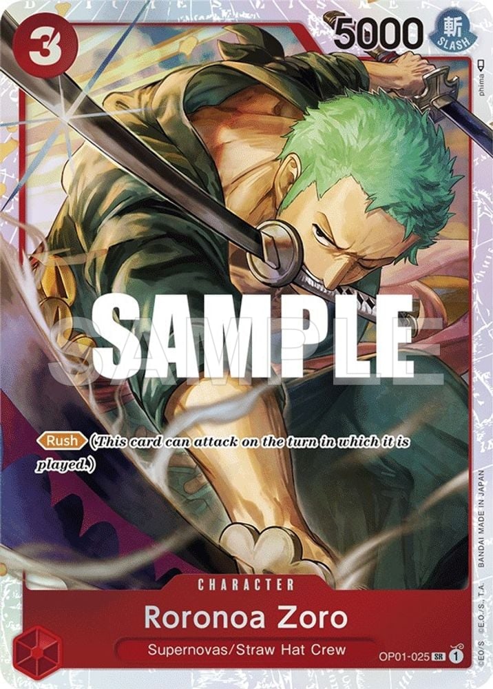 Roronoa Zoro - OP01-025 (Ultra Deck: The Three Captains)