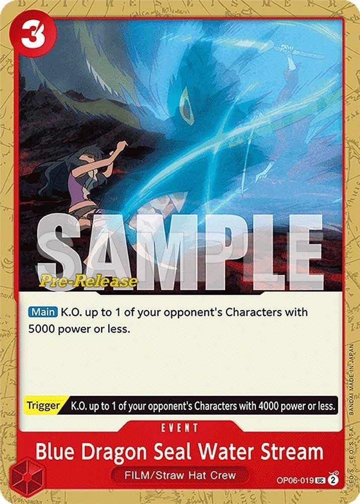 Blue Dragon Seal Water Stream