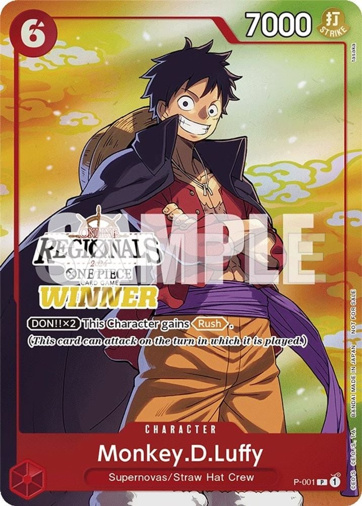Monkey.D.Luffy (001) (Online Regional 2024 Vol. 2) [Winner]