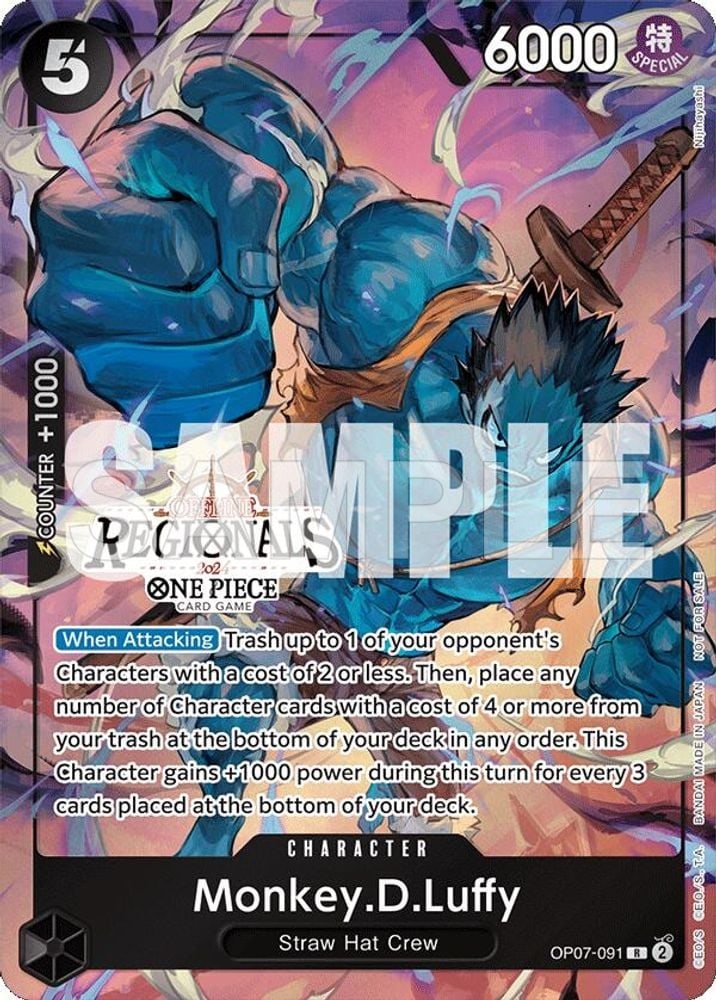 Monkey.D.Luffy (091) (Offline Regional 2024 Vol. 3)