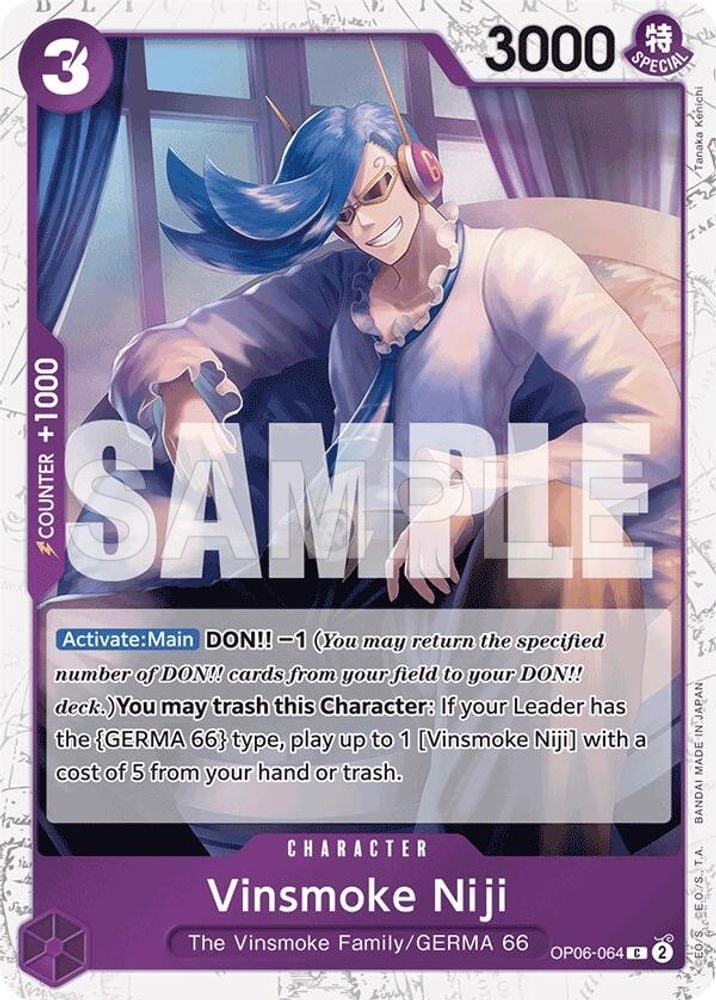 Vinsmoke Niji (OP06-064) (Jolly Roger Foil)