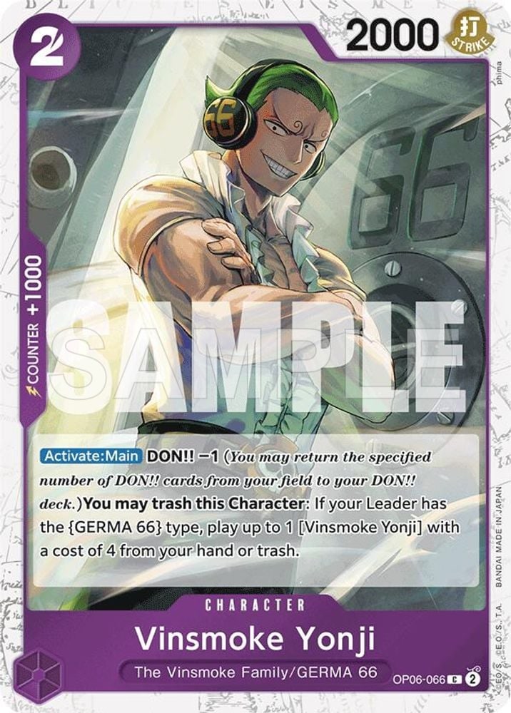 Vinsmoke Yonji (OP06-066) (Jolly Roger Foil)
