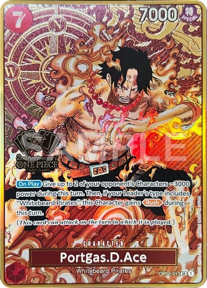 Portgas.D.Ace (One Piece Japanese Version 2nd Anniversary Set)
