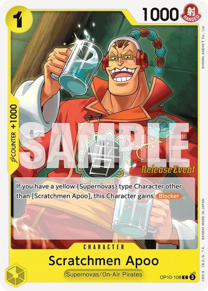 Scratchmen Apoo - OP10-108 (Pirate Foil)