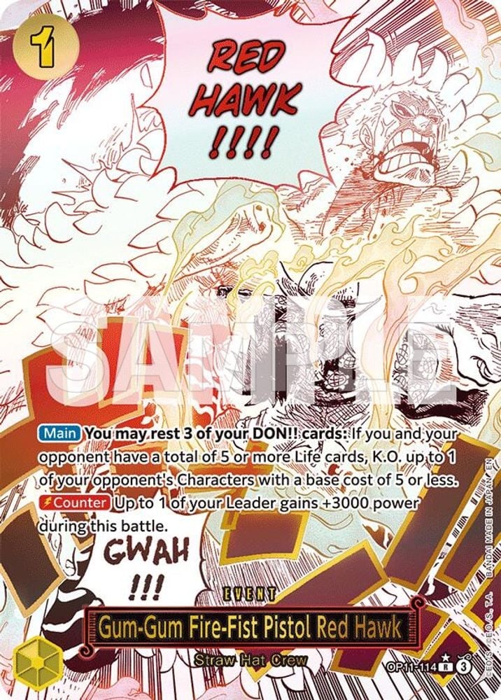 Gum-Gum Fire-Fist Pistol Red Hawk (Nami Deck)