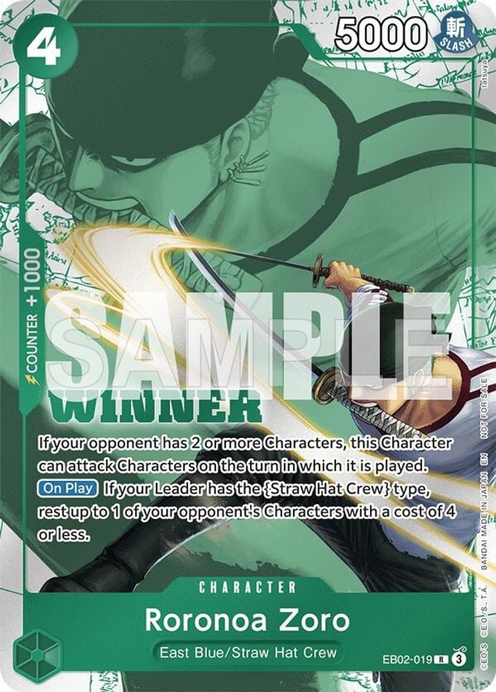 Roronoa Zoro - EB02-019 (Zoro Deck)