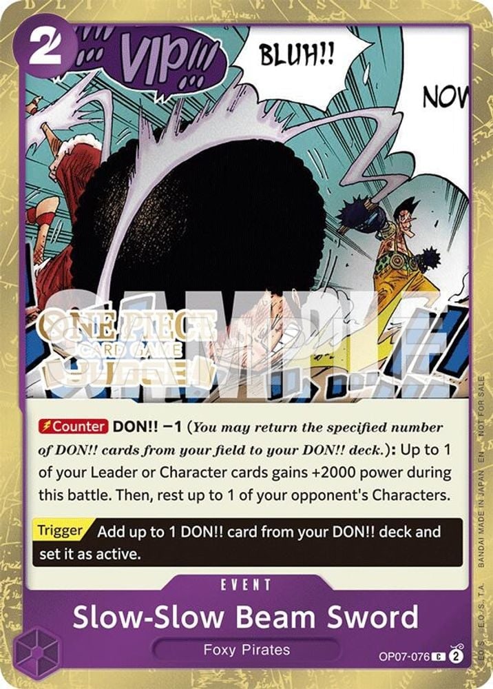 Slow-Slow Beam Sword (Judge Pack Vol. 6)