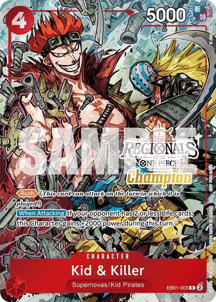 Kid & Killer (Offline Regional Champion Card Set 2025 Vol.2)