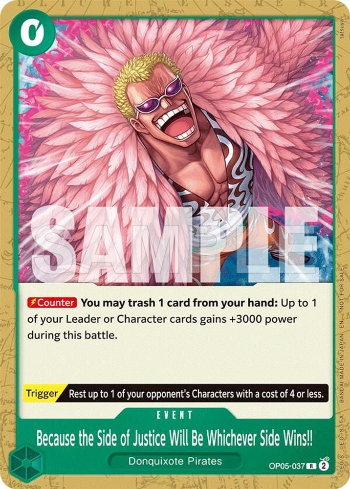 Because the Side of Justice Will Be Whichever Side Wins!! (Tournament Pack 2025 Vol. 4)
