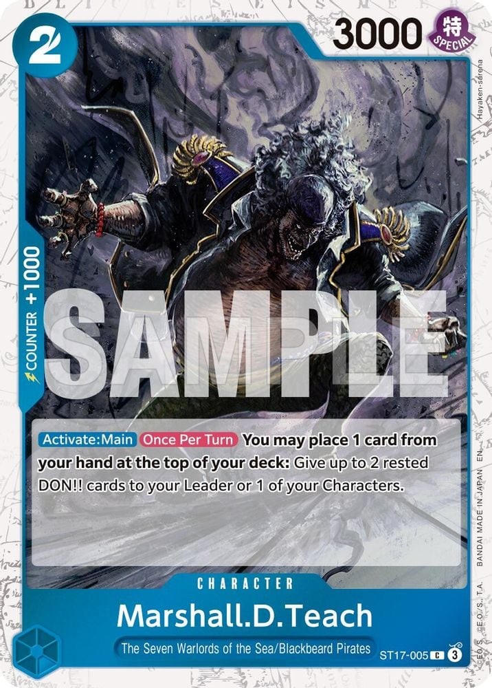 Marshall.D.Teach - ST17-005 (Pirate Foil)