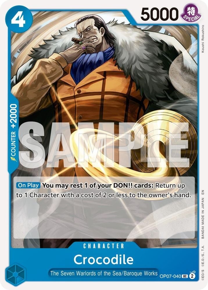 Crocodile - OP07-040 (Reprint)