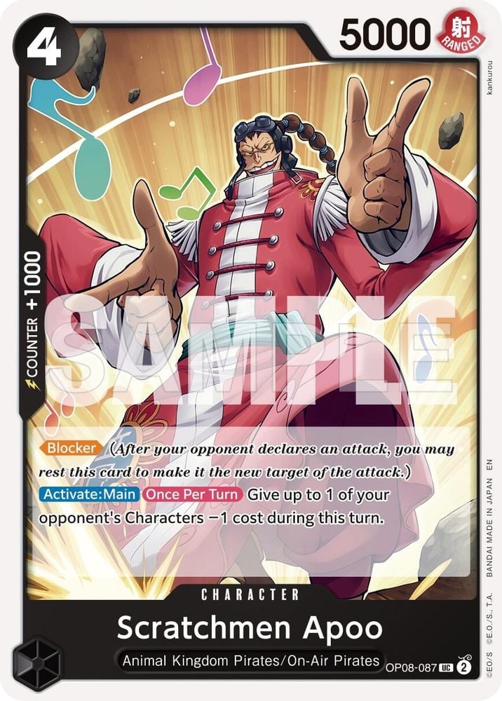 Scratchmen Apoo - OP08-087 (Reprint)