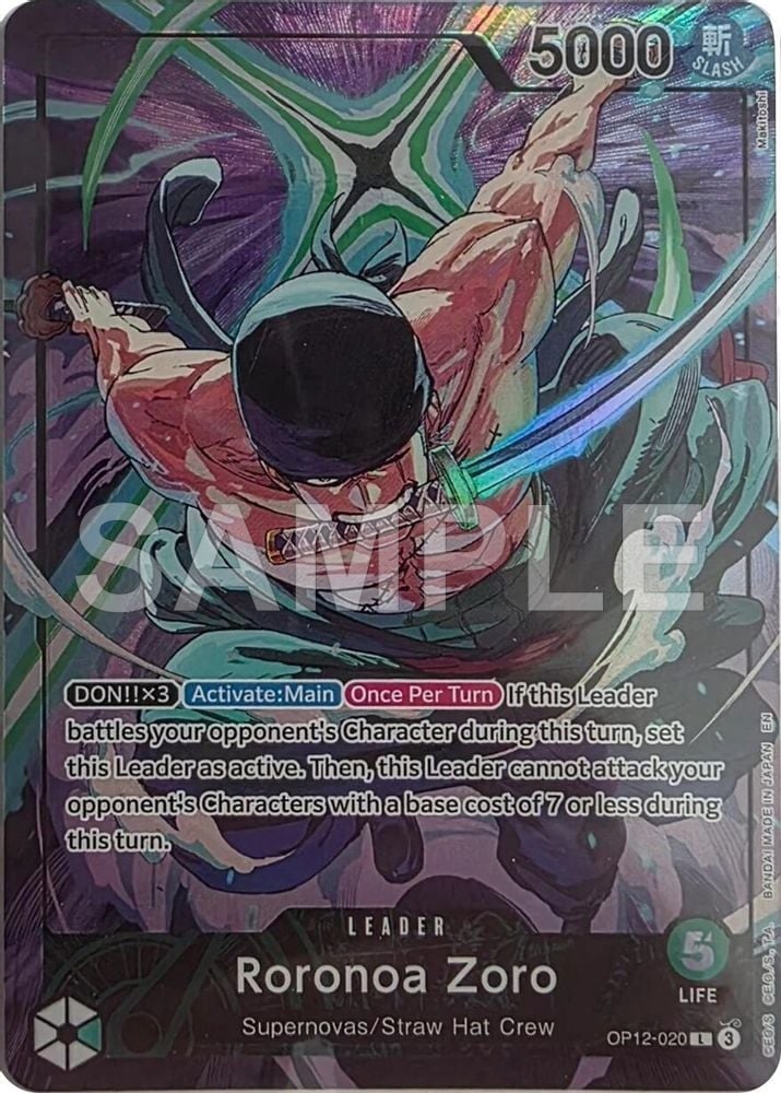 Roronoa Zoro - OP12-020 (Official Playmat Limited Edition Vol.4)