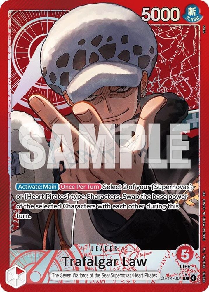 Trafalgar Law - OP14-001 (Alternate Art)