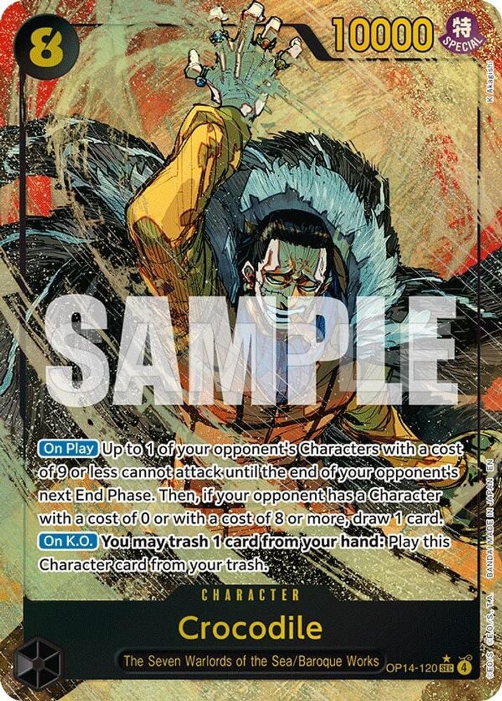Crocodile - OP14-120 (Alternate Art)