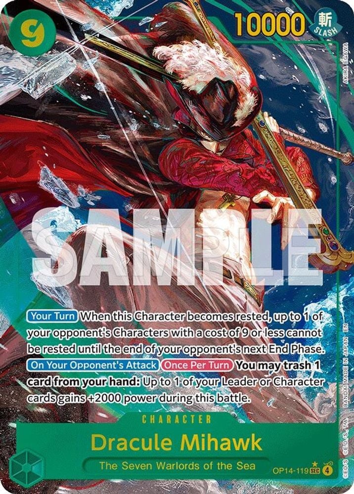 Dracule Mihawk - OP14-119 (Alternate Art)