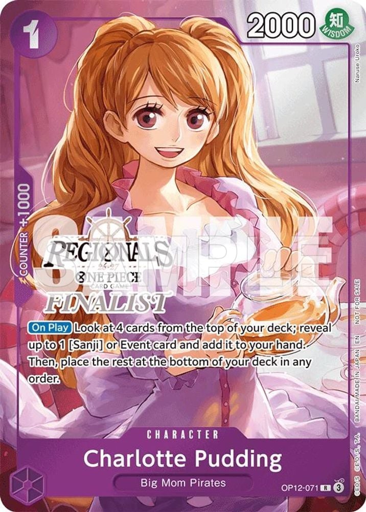 Charlotte Pudding (Regionals Finalist Card Set 26-27)