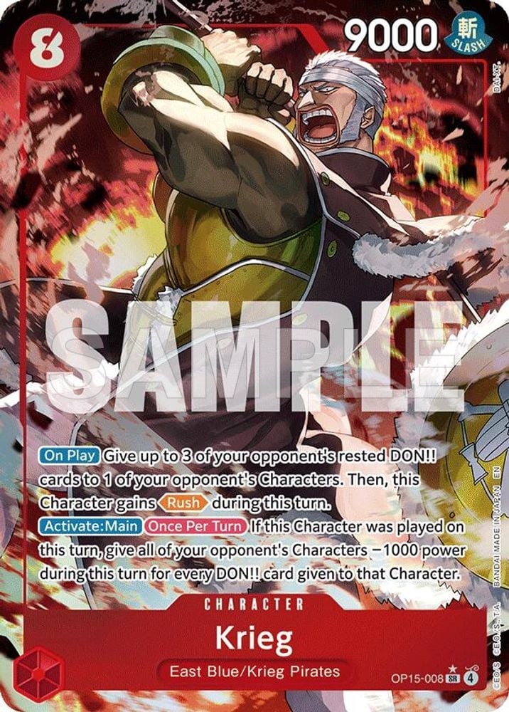Krieg (OP15-008) (Alternate Art)