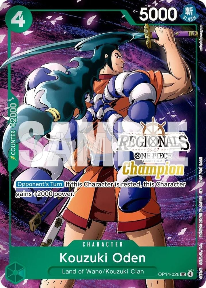 Kouzuki Oden (Regionals Champion Card Set 26-27 Vol.2)