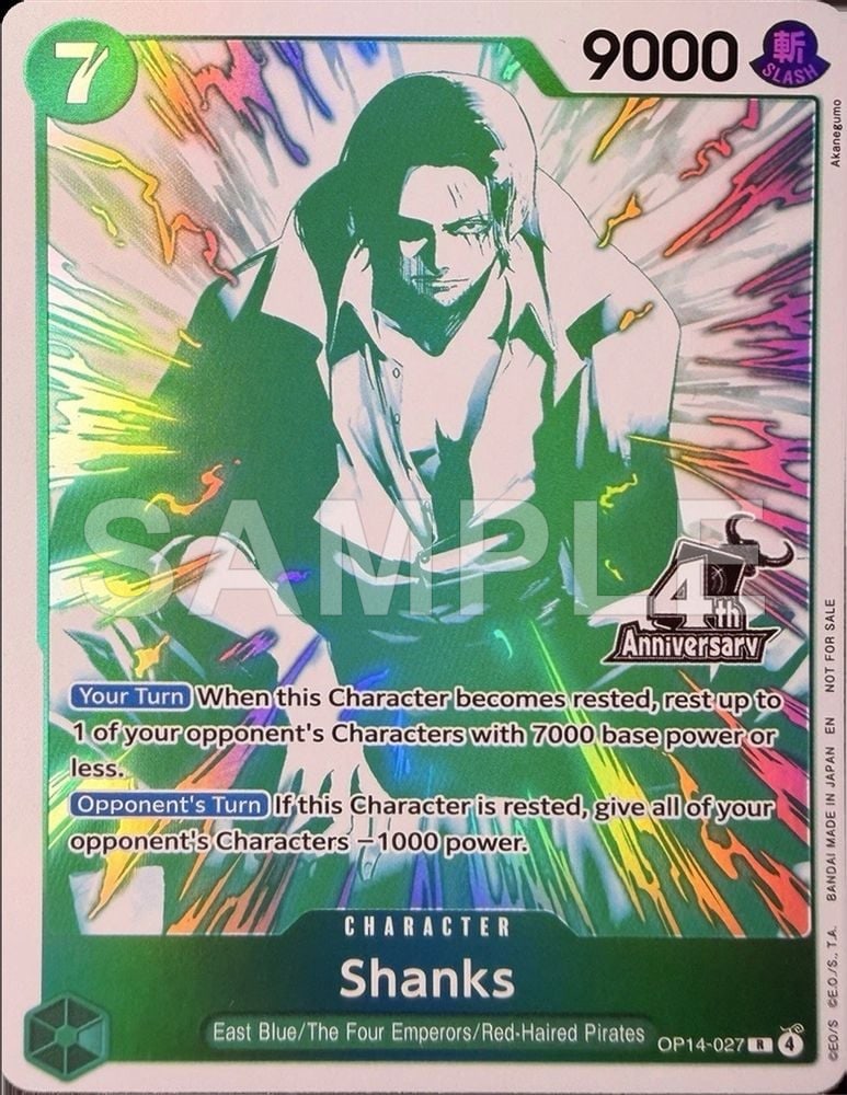 Shanks (4th Anniversary Treasure Campaign Pack)