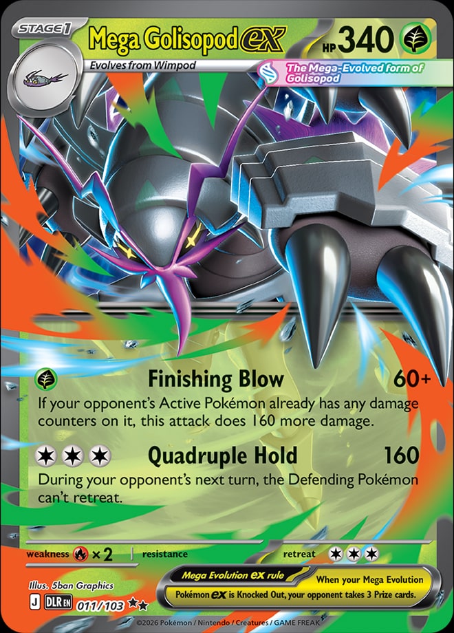 Mega Golisopod ex 11 from Mega Evolution: Delta Reign
