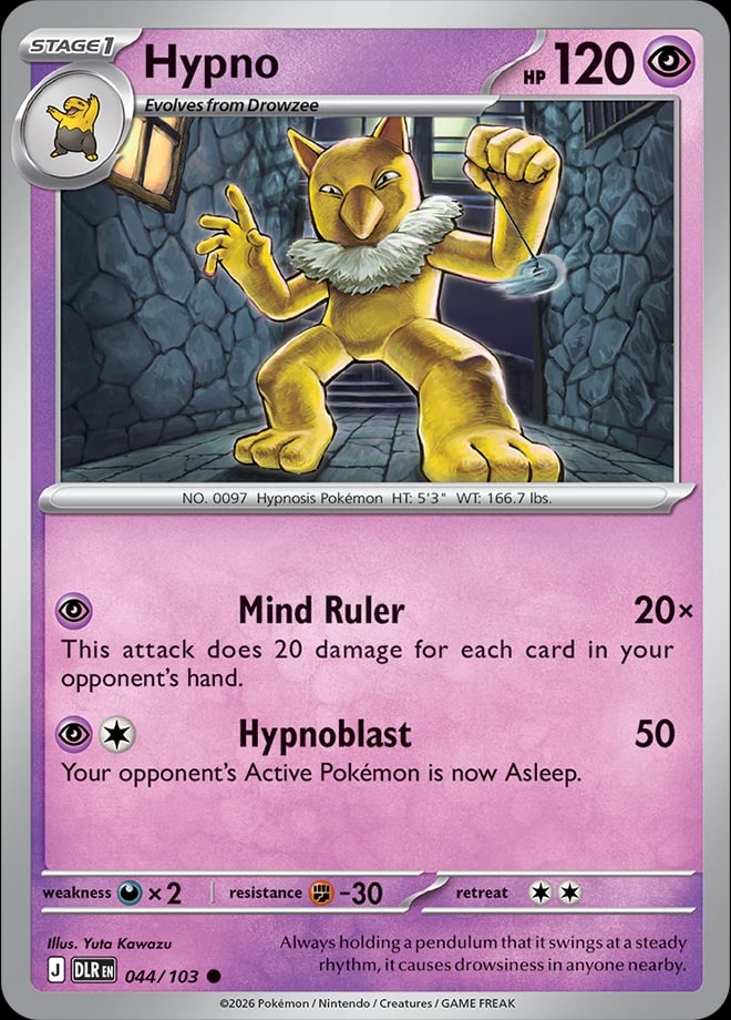 Hypno 44 from Mega Evolution: Delta Reign