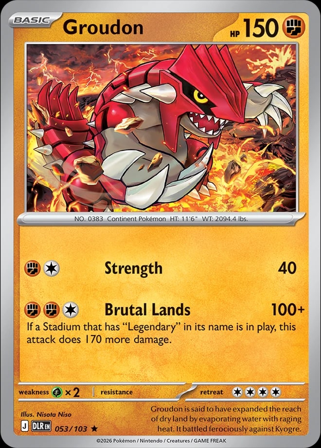 Groudon 53 from Mega Evolution: Delta Reign