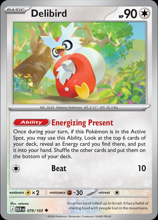 Delibird 79 from Mega Evolution: Delta Reign