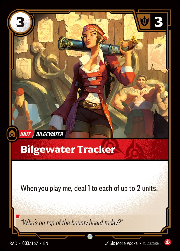 Bilgewater Tracker RAD-003/167 from Radiance