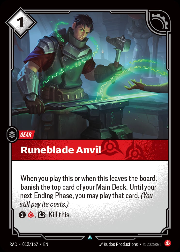 Runeblade Anvil RAD-012/167 from Radiance