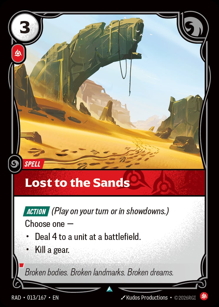 Lost to the Sands RAD-013/167 from Radiance
