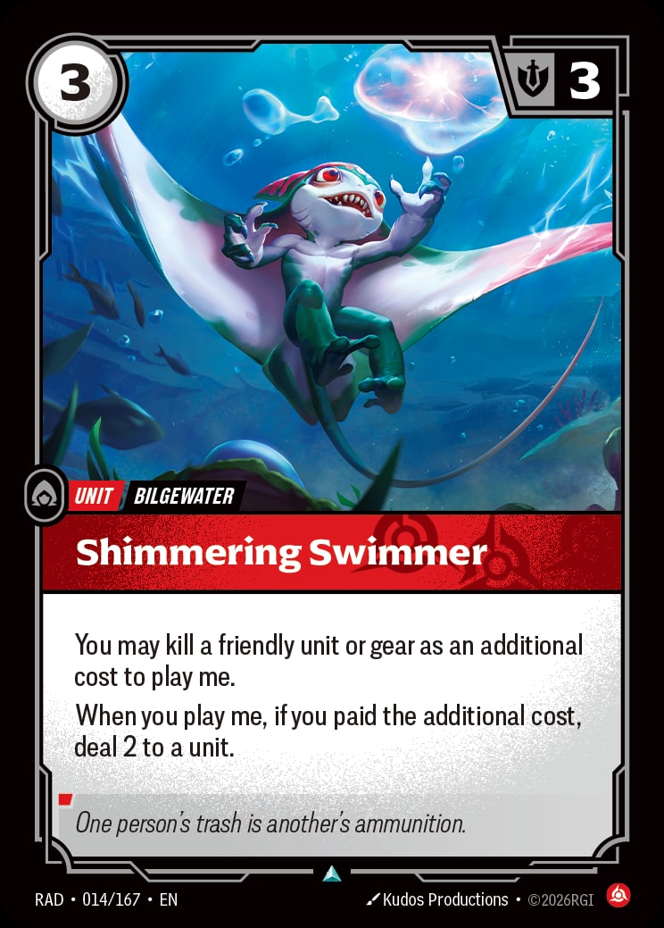 Shimmering Swimmer RAD-014/167 from Radiance