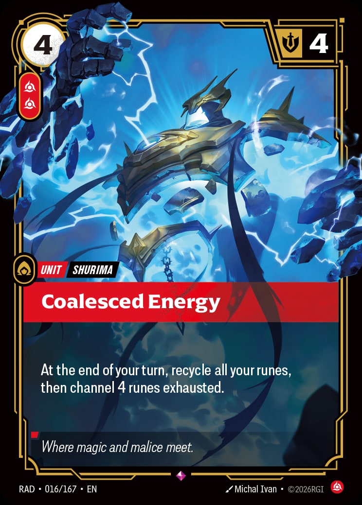 Coalesced Energy RAD-016/167 from Radiance