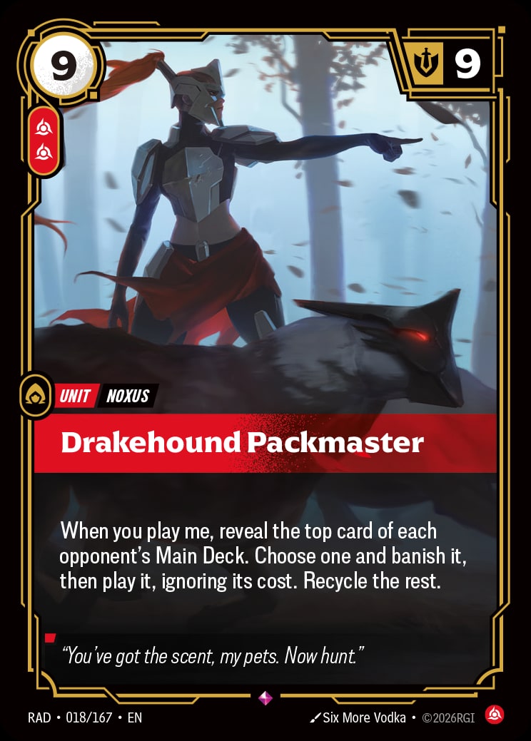 Drakehound Packmaster RAD-018/167 from Radiance
